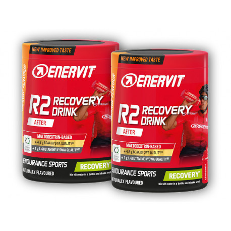 2x R2 Recovery Getränk 400g Orangenglas