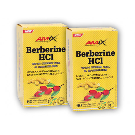 2x Berberin HCl + GreenTea &amp; Löwenzahn 60 Kapseln