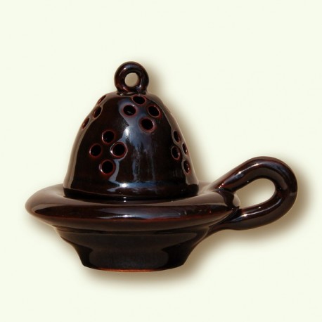 Starterpaket Kerze + Weihrauch & Holzkohle - Blau