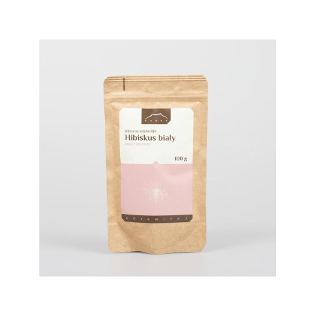 Hibiskus weiße Blüte - 100 g gehackt