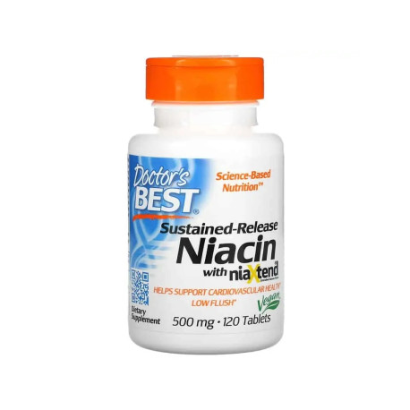 Ärzte Beste Zeitfreisetzung Niacin mit niaXtend (Niacin, Zellgesundheit) 120 Tabletten