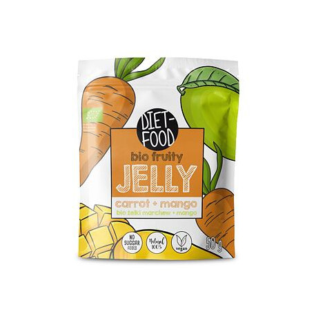 Diät Lebensmittel Fruchtiges Gelee Karotte & Mango