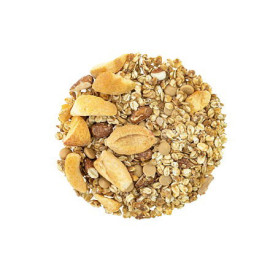Granola gesalzenes Karamell mit Aprikosen