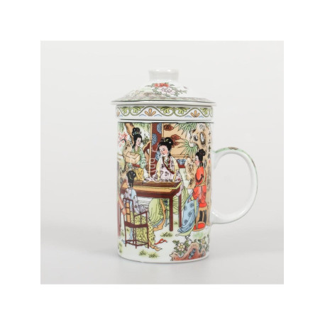 Bunter Becher mit Geisha-Ei