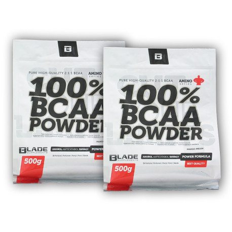 2x BS BLADE BCAA 2-1-1 Pulver 500g - Mango-Melone