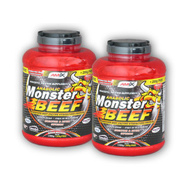 2x Anabolic Monster BEEF 90% Eiweiß 2200g - Vanille-Limette