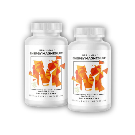 2x Energie Magnesium 1000mg 200 Kapseln