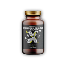 Verbesserter Ginseng &amp; Shilajit 60 pflanzliche Kapseln