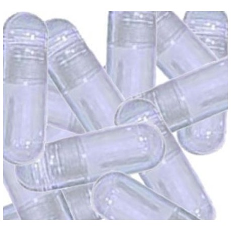 Transparente Gelatinekapseln Größe 00 (groß) - 1000 Stück