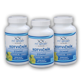 3x Tribulus terrestris 90% + Vitamin B6 + Zink 90 Kapseln