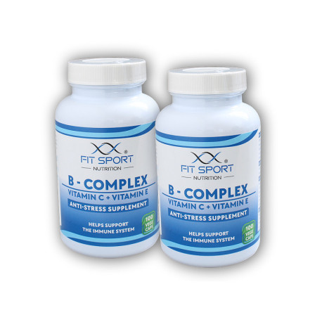 2x B-Komplex + Vitamin C + Vitamin E 100 veggie Kapseln