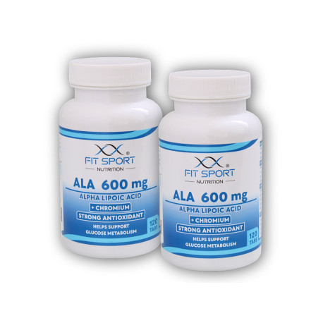 2x ALA 600mg Alpha-Liponsäure + Chrom 120 Tabletten - Alpha-Liponsäure