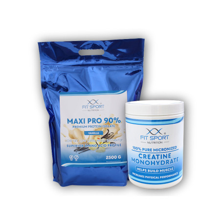 Maxi Pro 90% 2500g + Kreatin 550g GRATIS - Banane