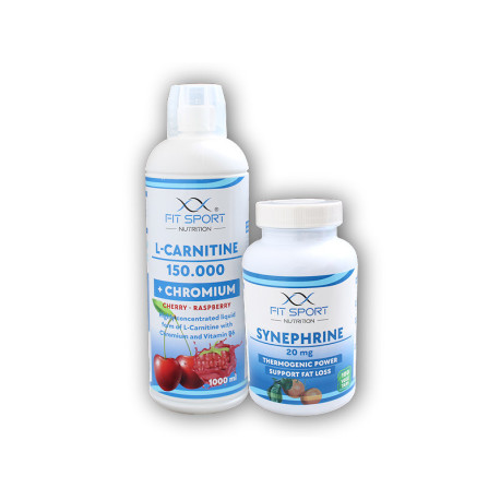 L-Carnitin 150000 + Chrom l000ml + Synephrin 20mg 100 veggie caps - Zitrone Limette