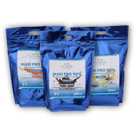 3x Maxi Pro 90% 2500g - Schokolade
