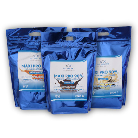 3x Maxi Pro 90% 2500g - weiße Schokolade Kokosnuss