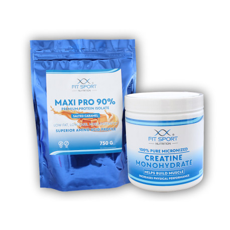 Maxi Pro 90% 750g + Kreatin 330g - Vanille