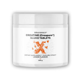 Kreatin Creapure Gluco Tabletten Zitrone, Kreatin Monohydrat 350g 115 Tabletten