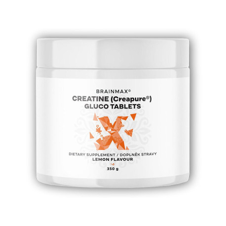 Kreatin Creapure Gluco Tabletten Zitrone, Kreatin Monohydrat 350g 115 Tabletten