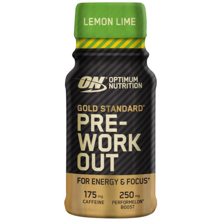 Optimum Nutrition Standard Preworkout Shot 60ml Zitrone Limette
