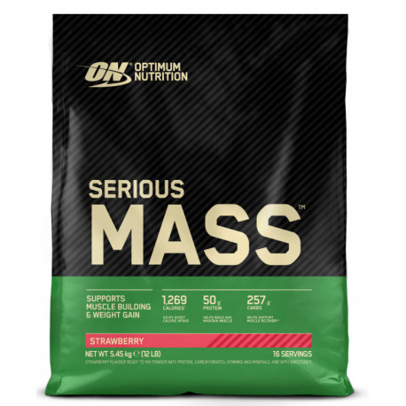 Optimum Nutrition Serious Mass 5450g Erdbeere