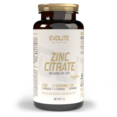 Evolite Nutrition Zinkcitrat 100 vege Kapseln