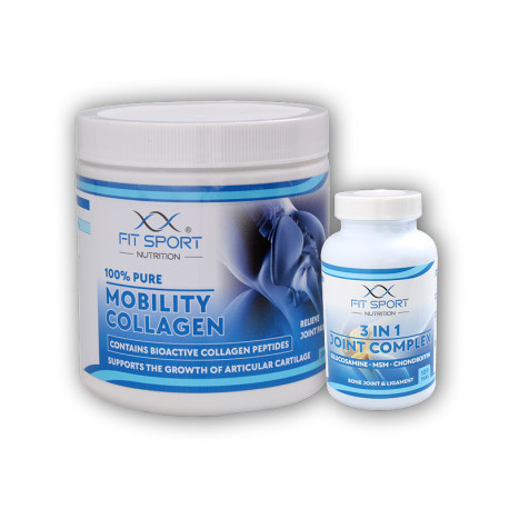 100% reines Mobilitätskollagen 300g SOLUGEL + 3 in 1 Gelenkkomplex 120 Tabletten