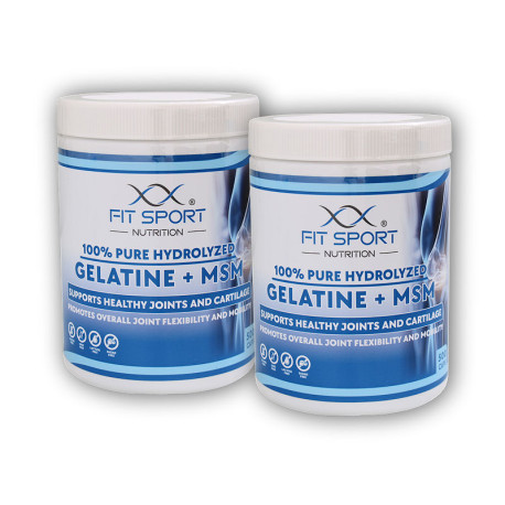2x 100% reine hydrolysierte Gelatine + MSM 500 Kapseln - Gelatine + MSM