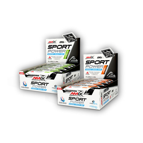 20x Sport Power Energy Snack mit Koffein 45g – Zitronenlimette