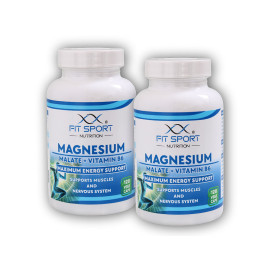 2x Magnesiummalat + Vitamin B6 120 Gemüsekapseln – Energy Magnesium