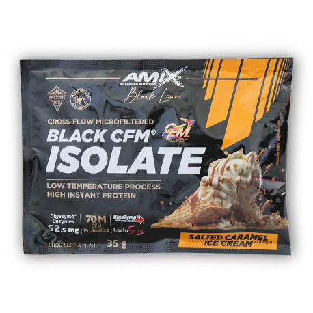 Black Line Black CFM Isolat 35g – milchige weiße Schokolade