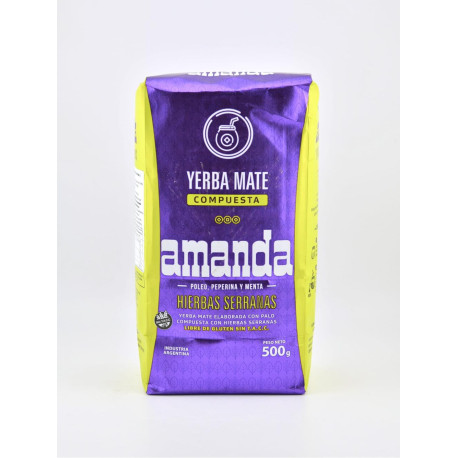 Yerba Mate Amanda Hierbas Serranas – 500g