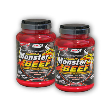 2x Anabolic Monster BEEF 90% Protein 1000g – Schokolade