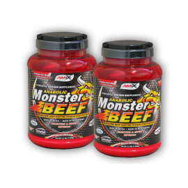 2x Anabolic Monster BEEF 90% Protein 1000g – Erdbeere-Banane