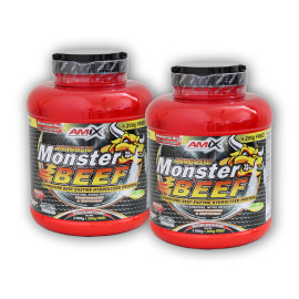 2x Anabolic Monster BEEF 90% Protein 2200g – Erdbeer-Banane