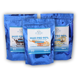 3x Maxi Pro 90% 750g - Dubai Schokolade