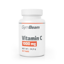 Vitamin C 1000 mg – GymBeam – unaromatisiert – 30 Tabletten.