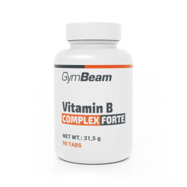 Vitamin B-Komplex Forte – GymBeam – unaromatisiert – 90 Tabletten.