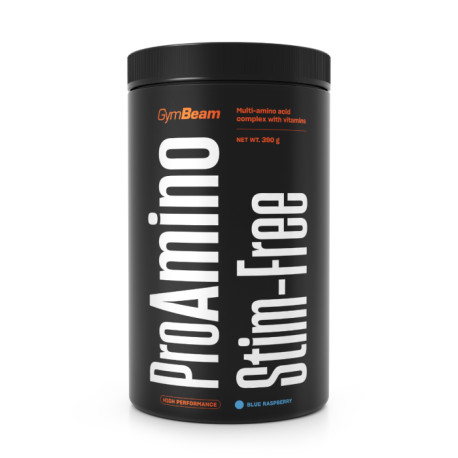 ProAMINO Stim-frei - GymBeam - Blue Raspberry - 390 g