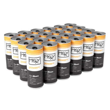 MOXY power+ Energydrink 330 ml - GymBeam - Mango-Passionsfrucht
