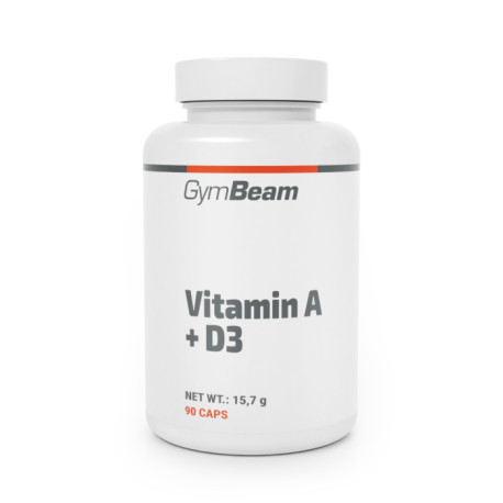 Vitamin A + D3 - GymBeam - 90 Säckchen.