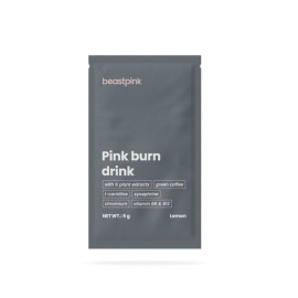 Probe von Pink Burn Drink – GymBeam – Zitrone – 5 g