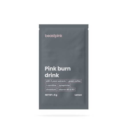 Probe von Pink Burn Drink – GymBeam – Zitrone – 5 g