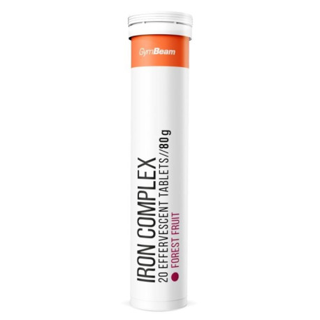 Iron Complex Sparkling – GymBeam – Waldfrüchte – 20 Tab.