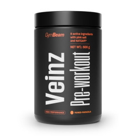Veinz Pre-Workout - GymBeam - Mango Passion Fruit - 500 g