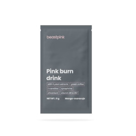 Pink-Burn-Getränkprobe – GymBeam – Passionsfrucht-Mango – 5 g