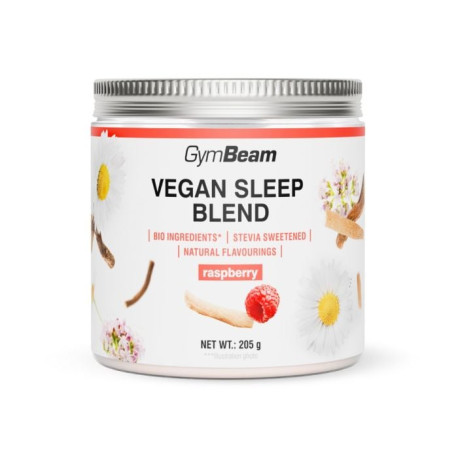 Vegane Schlafmischung – GymBeam – Himbeere – 205 g