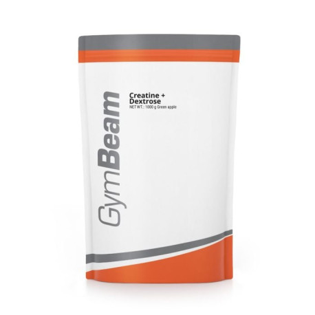 Kreatin + Dextrose – GymBeam – grüner Apfel – 1000 g