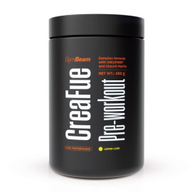 CreaFue Pre-workout – GymBeam – Zitronenlimette – 450 g