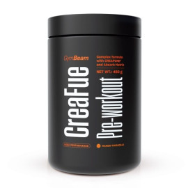CreaFue Pre-workout – GymBeam – Passionsfrucht-Mango – 450 g